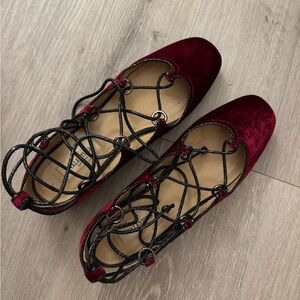 Valentino velvet flats